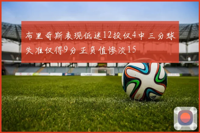 布里奇斯表现低迷12投仅4中三分球失准仅得9分正负值惨淡15